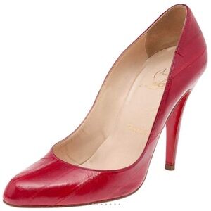 Red Eel skin Christian Louboutin pumps
